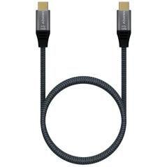 Cable usb 2.0 tipo-c aisens a107-0628 5a 100w/ usb tipo-c macho - usb tipo-c macho/ 1m/ gris