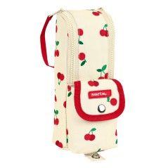 Bolso escolar safta portatodo cherry con asa 60x60x210 mm