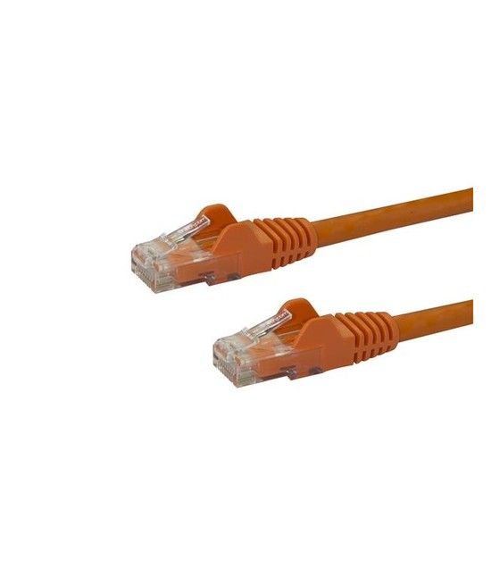 StarTech.com Cable de Red de 0,5m Naranja Cat6 UTP Ethernet Gigabit RJ45 sin Enganches - Imagen 1