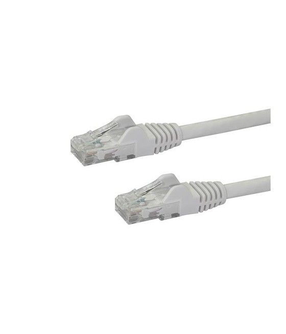 StarTech.com Cable de Red de 0,5m Blanco Cat6 UTP Ethernet Gigabit RJ45 sin Enganches - Imagen 1