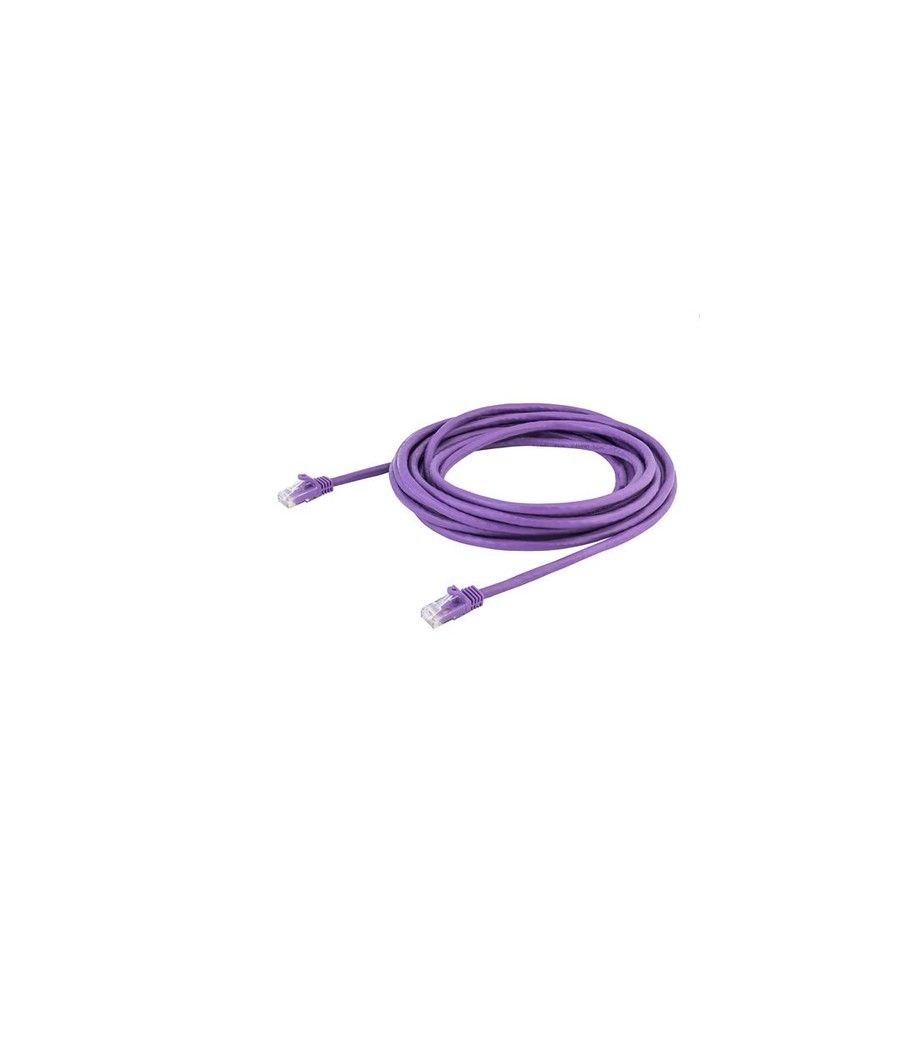 StarTech.com Cable de Red de 5m Púrpura Cat6 UTP Ethernet Gigabit RJ45 sin Enganches - Imagen 3