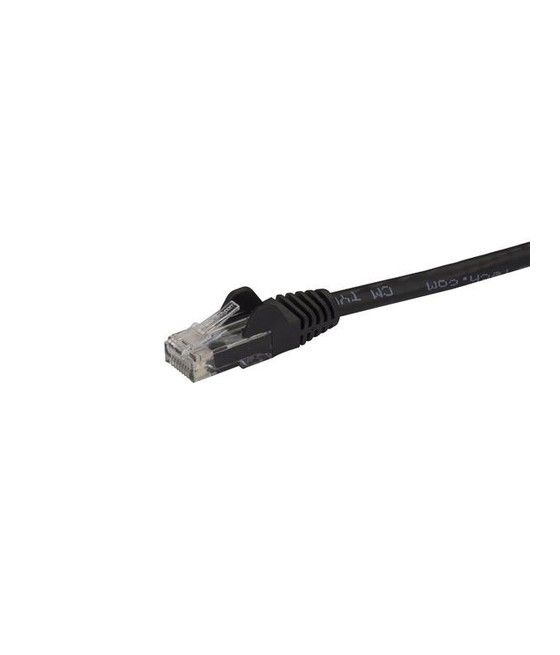 StarTech.com Cable de 7,5m Cat6 Ethernet de Red Negro - RJ45 sin Enganches - 24AWG
