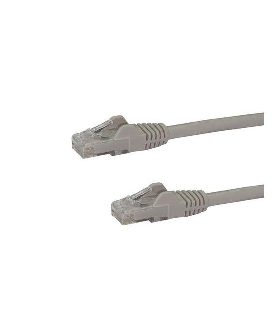 StarTech.com Cable de 7,5m Cat6 Ethernet de Red Gris - RJ45 sin Enganches - 24AWG - Imagen 1