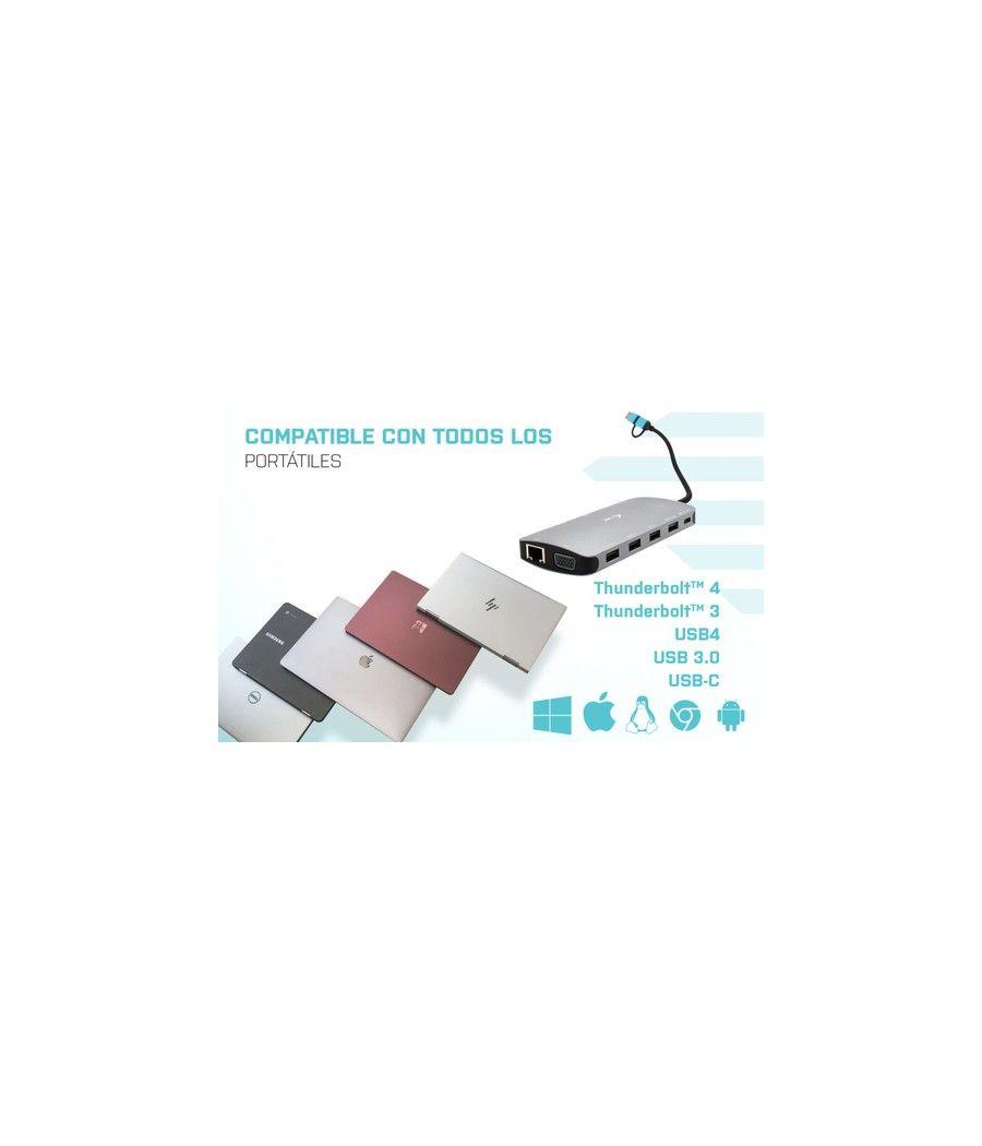 i-tec USB 3.0 USB-C/Thunderbolt 3x Display Metal Nano Dock with LAN + Power Delivery 100 W