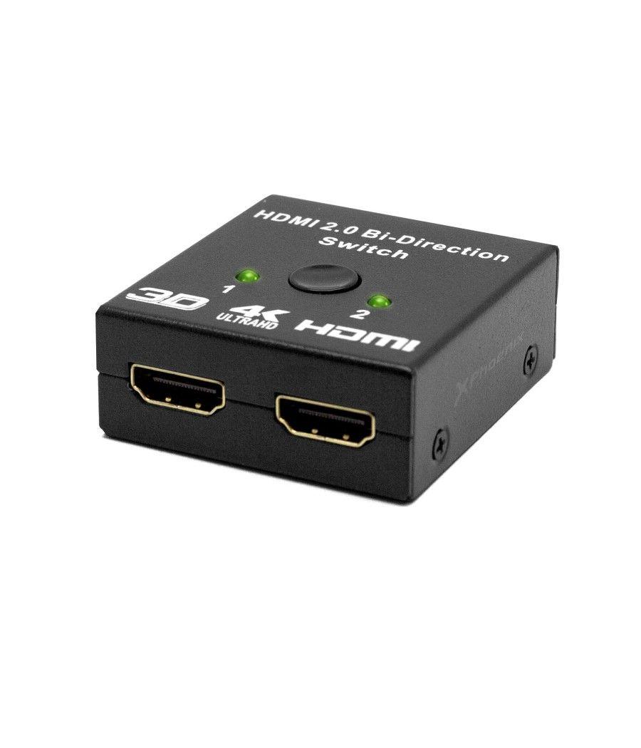 Adaptador monitor - tv phoenix splitter - switch bidireccional hdmi 4k - 2 x 1 - 1 x 2