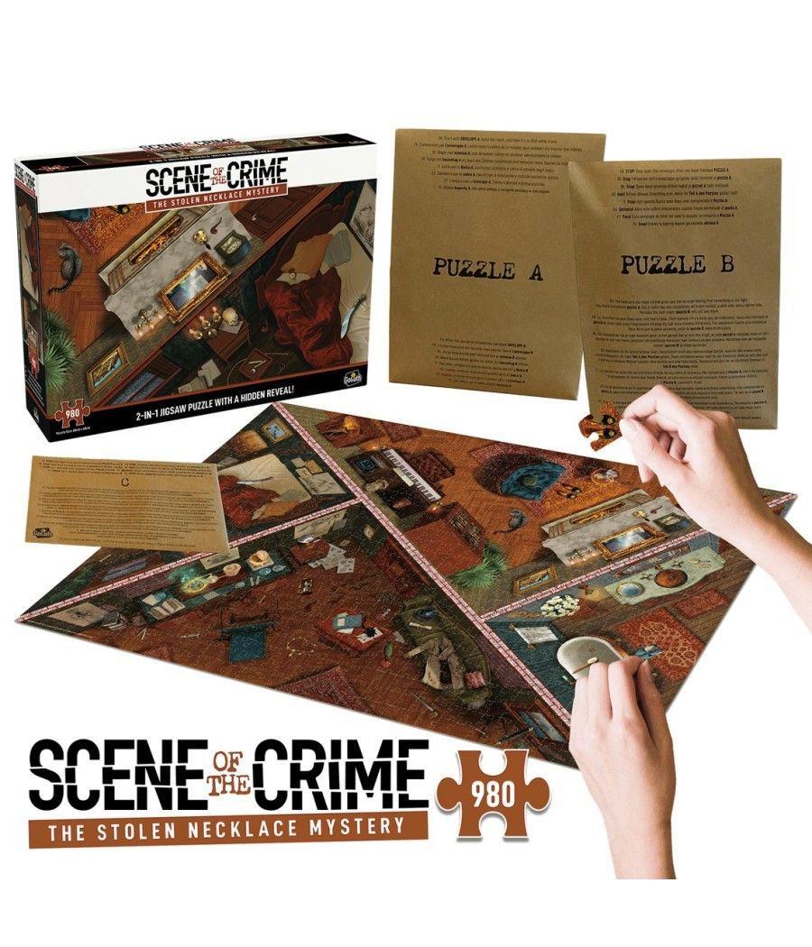 Juego de mesa puzzle escena del crimen el misterio del collar robado