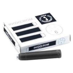 Inoxcrom tinta estilográfica negro estuche 6 cartuchos pack 12 unidades