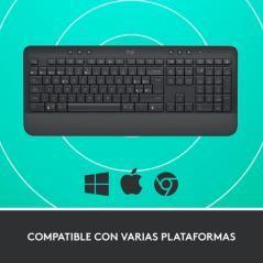 Logitech Signature K650 teclado RF Wireless + Bluetooth QWERTY Español Grafito