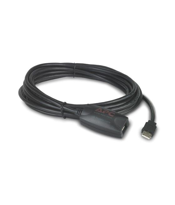 APC NetBotz USB Latching Repeater Cable, LSZH - 5m cable USB 5,00 m USB A Negro - Imagen 2