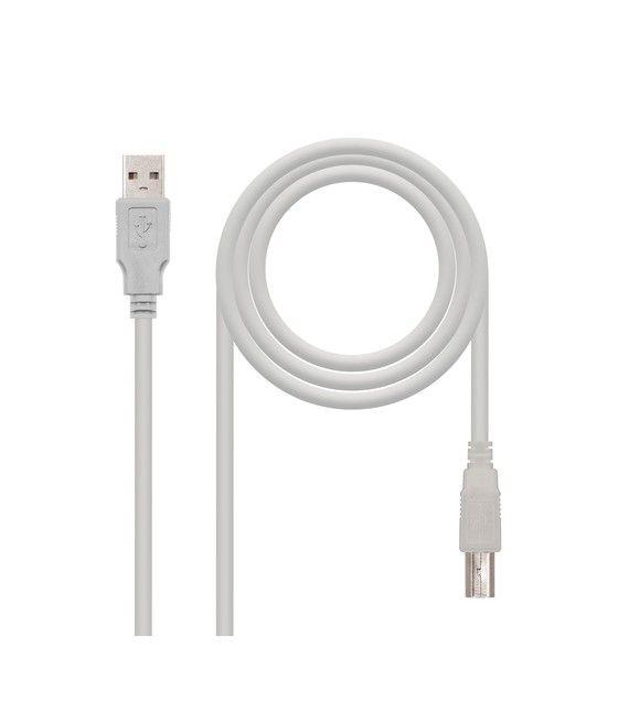 Nanocable CABLE USB 2.0 IMPRESORA, TIPO A/M-B/M, BEIGE, 3.0 M - Imagen 1