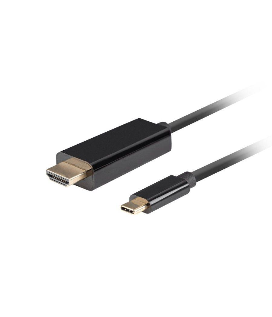 Cable usb-c a hdmi lanberg macho/macho 4k 60hz 1.8m negro