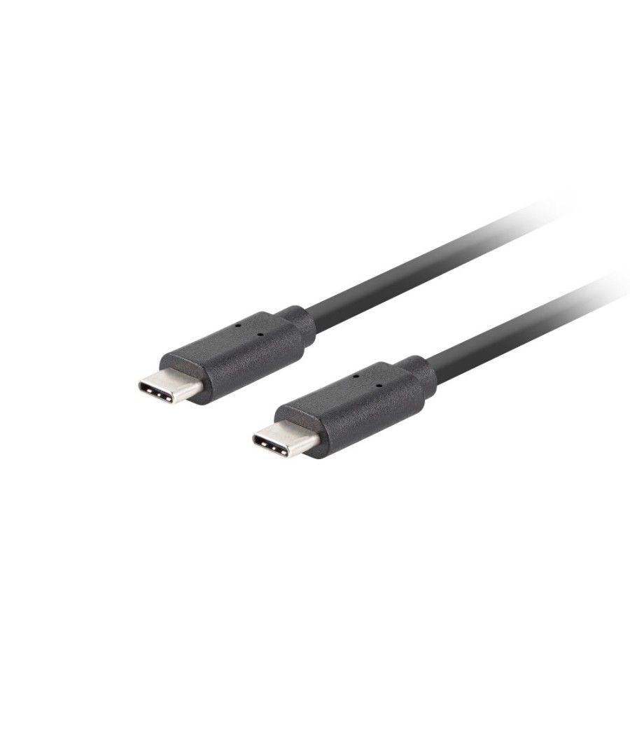 Cable usb-c lanberg 3.1 gen 2 macho/macho 10gb/s pd100w 1m negro