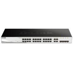 D-link web smart dgs-1210-24 - conmutador - managed - 24 puertos - ethernet, fast ethernet, gigabit ethernet - 10base-t, 100base