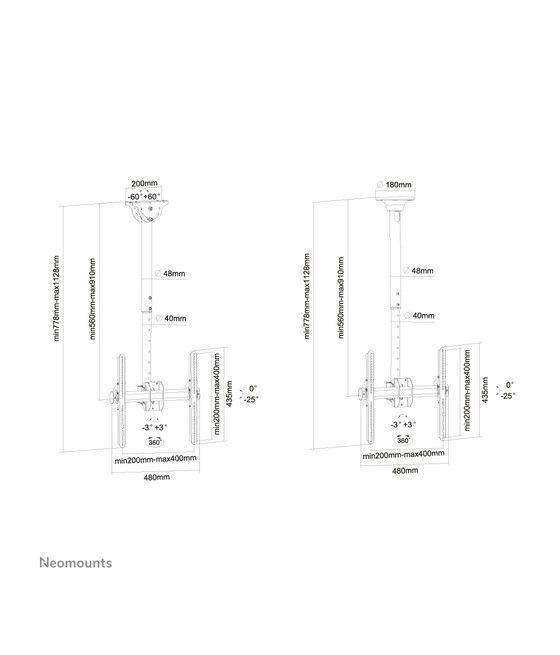 Neomounts by Newstar Select Soporte de techo para TV - Imagen 5