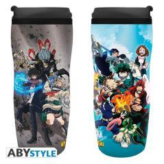 Taza de viaje abystyle my hero academia heroes y villanos