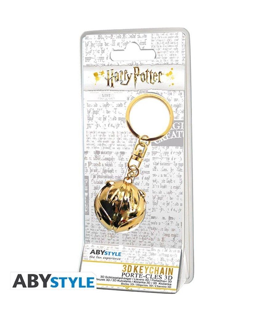 Llavero 3d abystyle harry potter snitch dorada