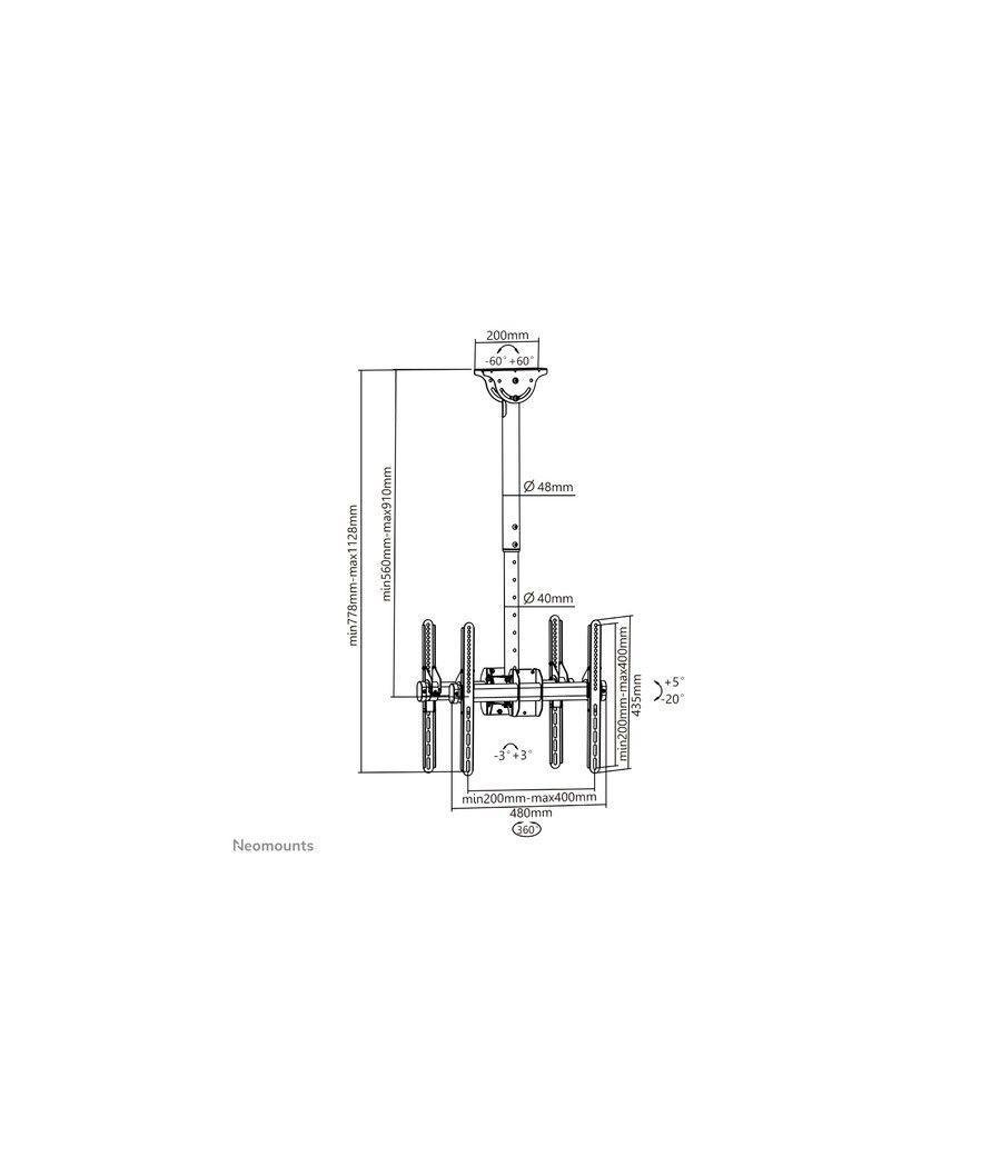 Neomounts by Newstar Select Soporte de techo para TV - Imagen 3