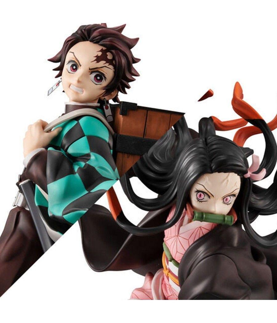 Figura megahouse serie g.e.m. demon slayer kimetsu no yaiba kamado brother & sis