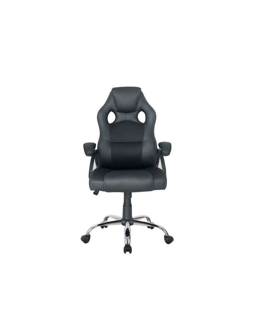 Silla de oficina ergonomica equip color negro recubrimiento pu de alta calidad diseño ergonomico