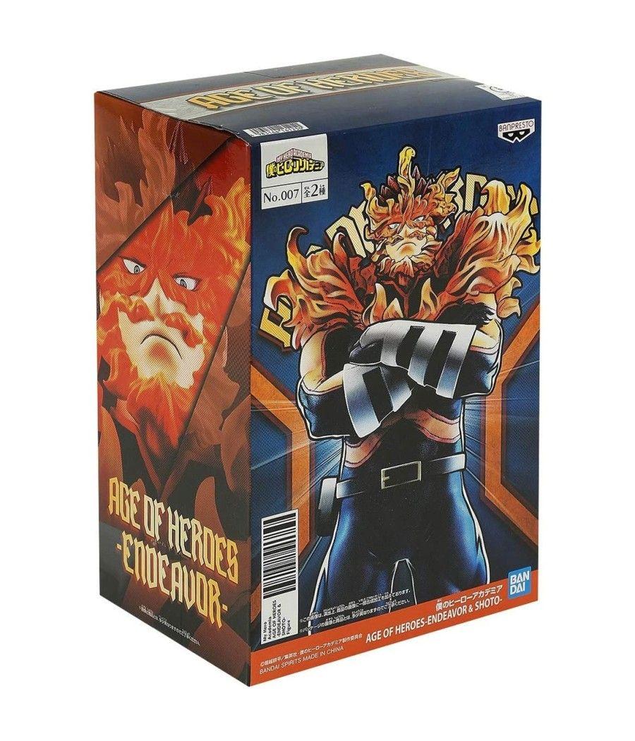 Figura banpresto my hero academia age of heroes endeavor & shoto enji todoroki