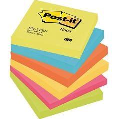 Post-it blocs notas 654 gama energetic neón 76x76 6 blocs