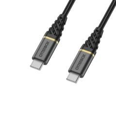 OtterBox Premium Cable USB C-C 1M USB-PD, negro