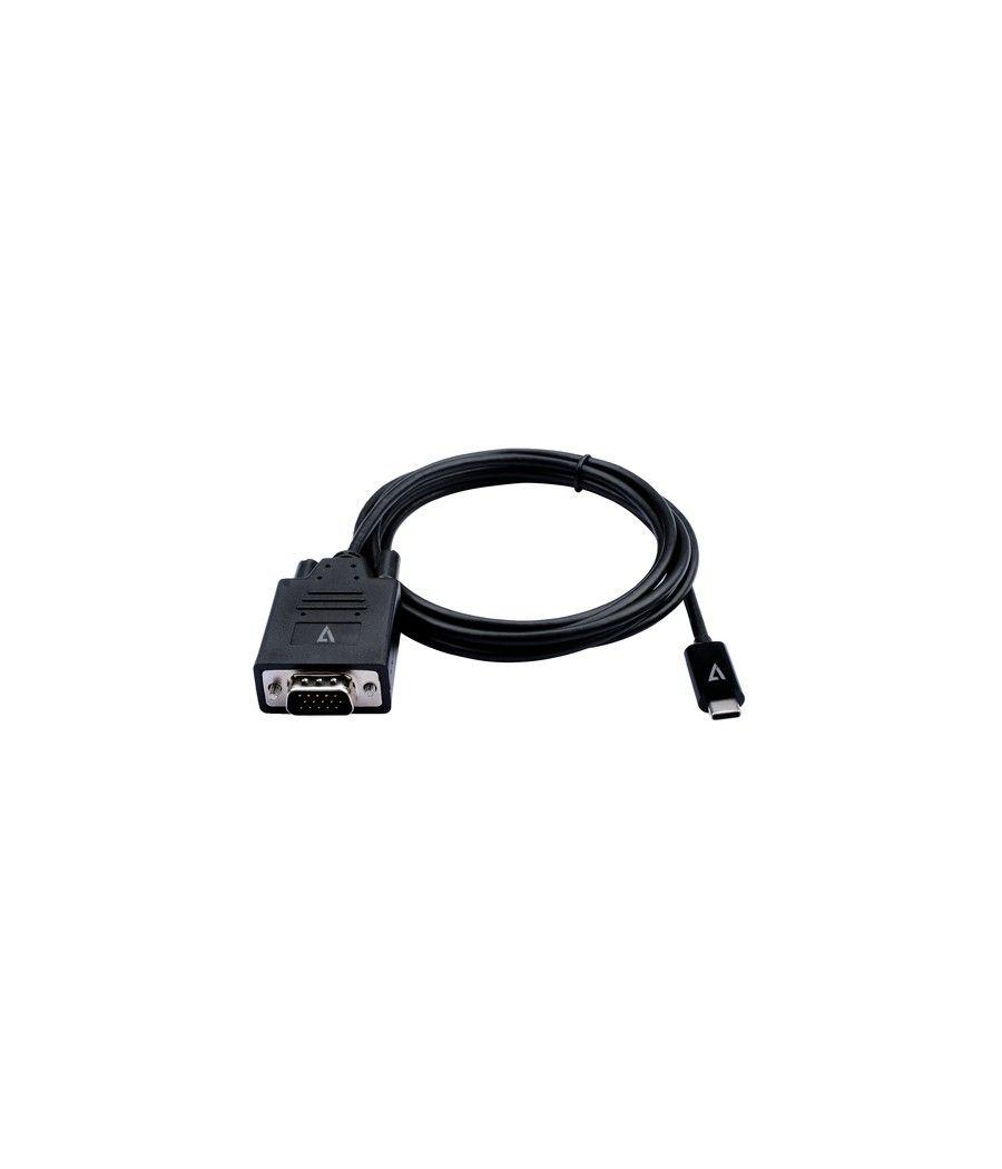 V7 V7UCVGA-2M VGA (D-Sub) USB Tipo C Negro