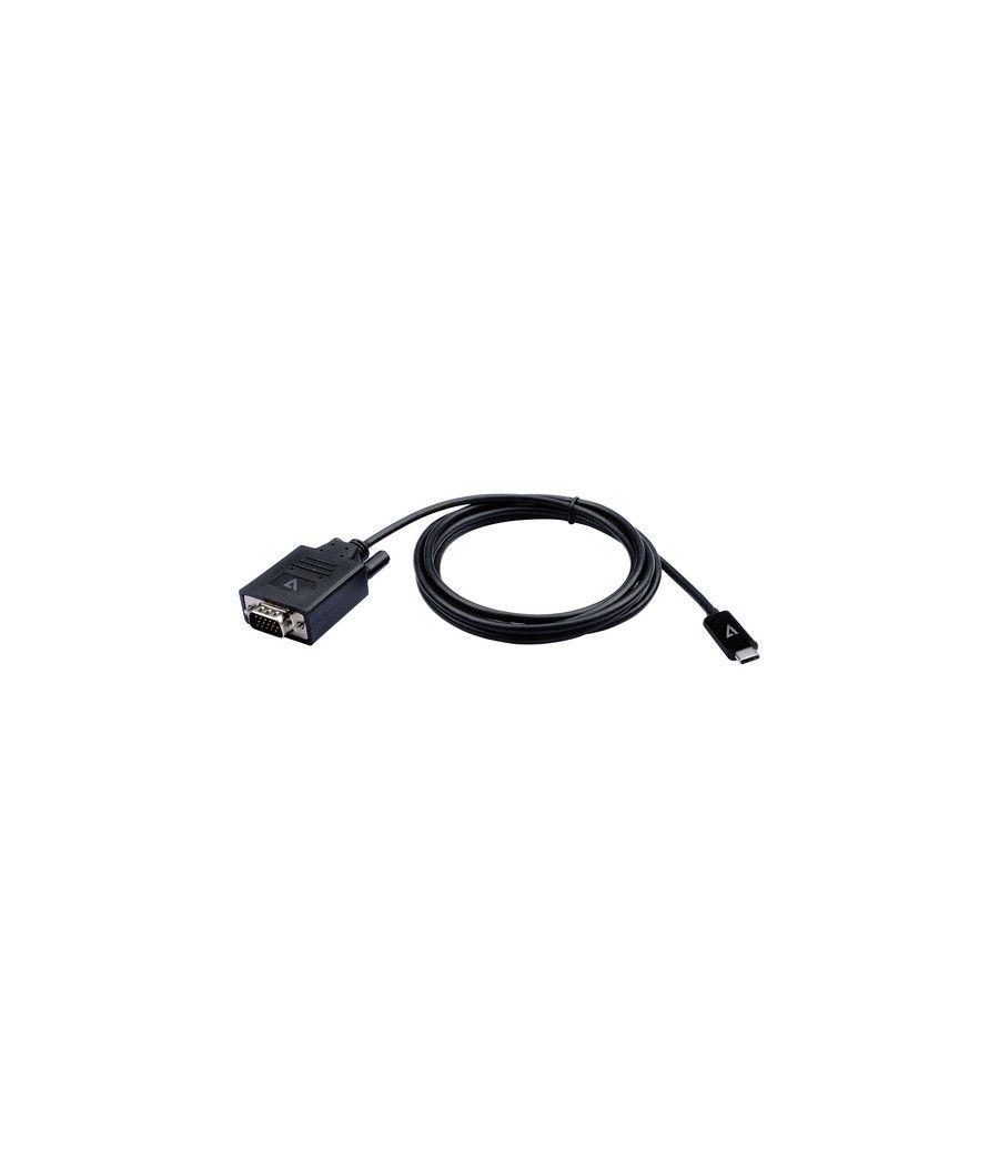 V7 V7UCVGA-2M VGA (D-Sub) USB Tipo C Negro