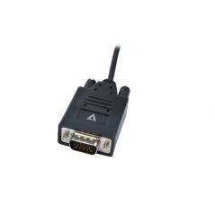 V7 V7UCVGA-2M VGA (D-Sub) USB Tipo C Negro