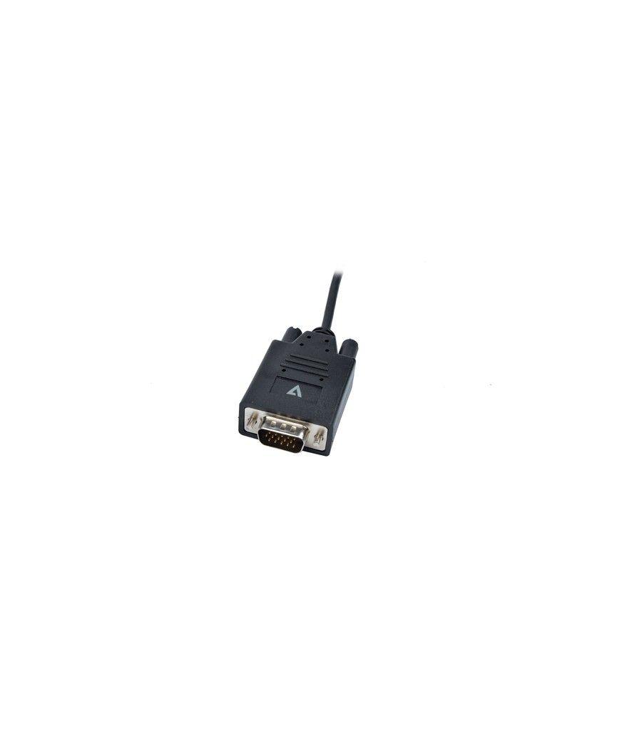 V7 V7UCVGA-2M VGA (D-Sub) USB Tipo C Negro