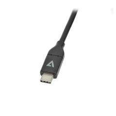 V7 V7UCVGA-2M VGA (D-Sub) USB Tipo C Negro