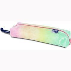 Oxford estuche kangoo tie dye rectangular mediano multicolor