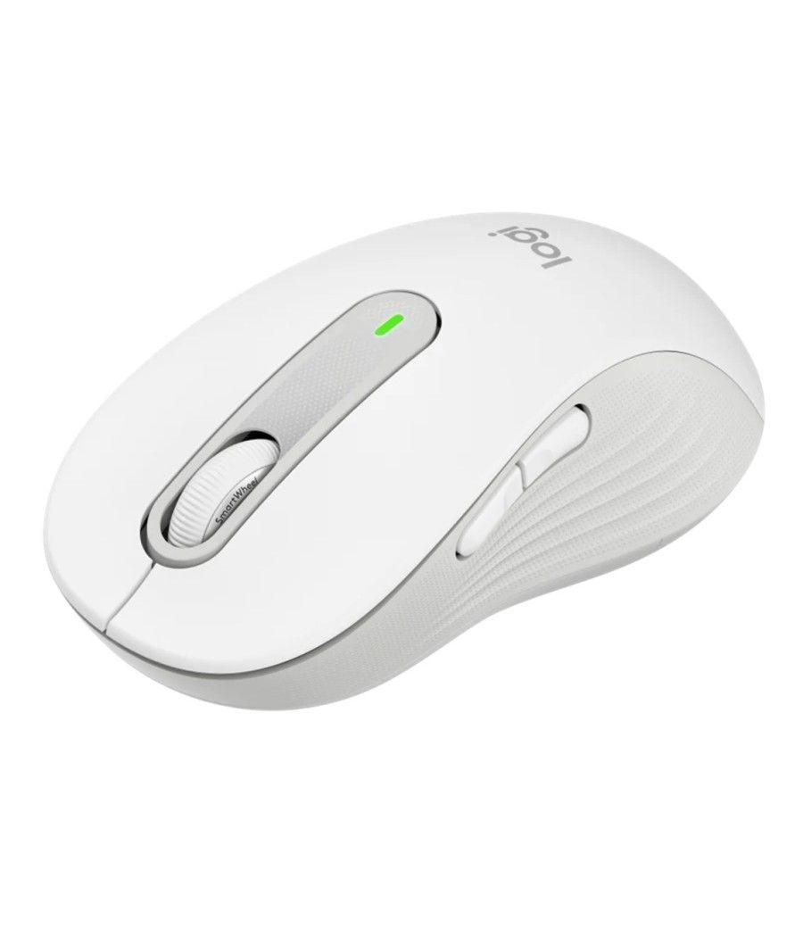 Mouse raton logitech m650 for business grande wireless inalambrico blanco crudo