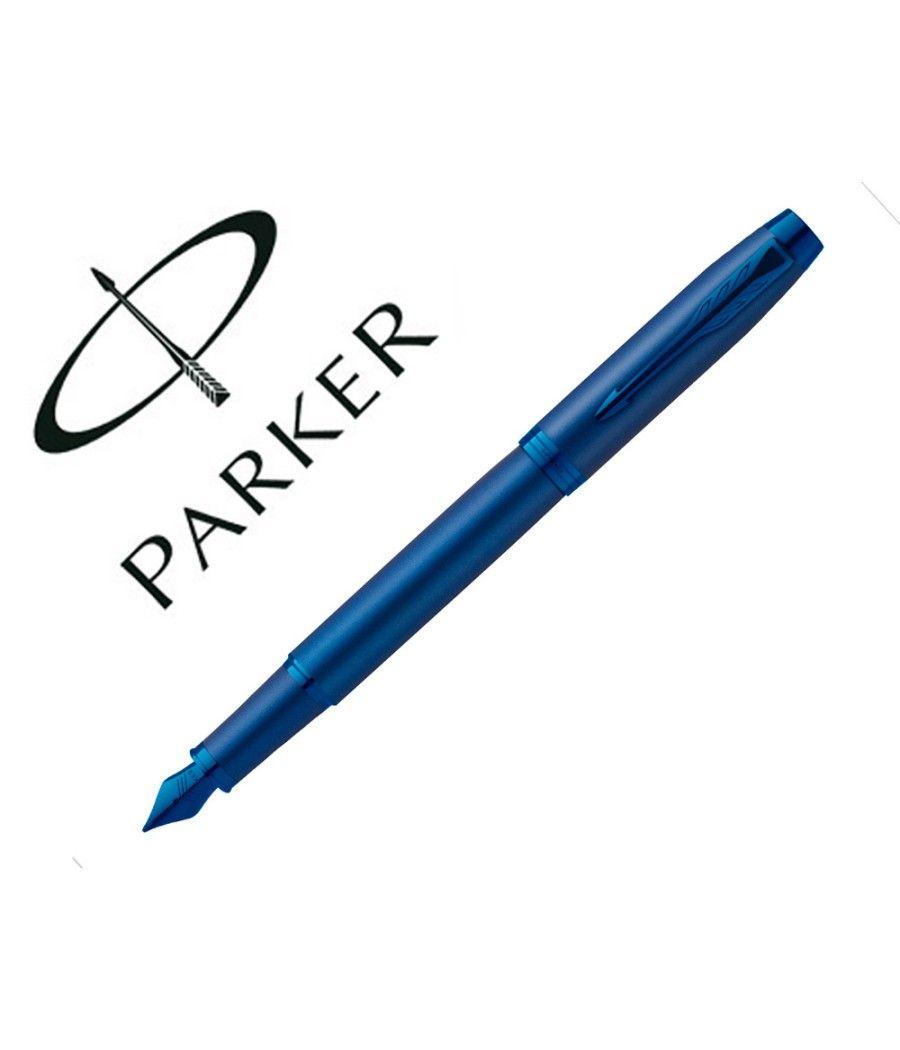 Pluma parker im professionals monochrome blue plumin f en estuche de regalo