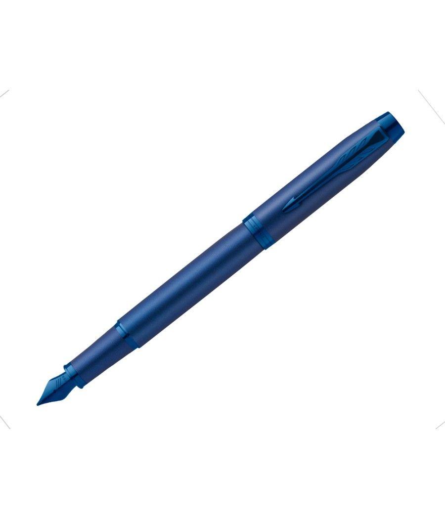 Pluma parker im professionals monochrome blue plumin f en estuche de regalo