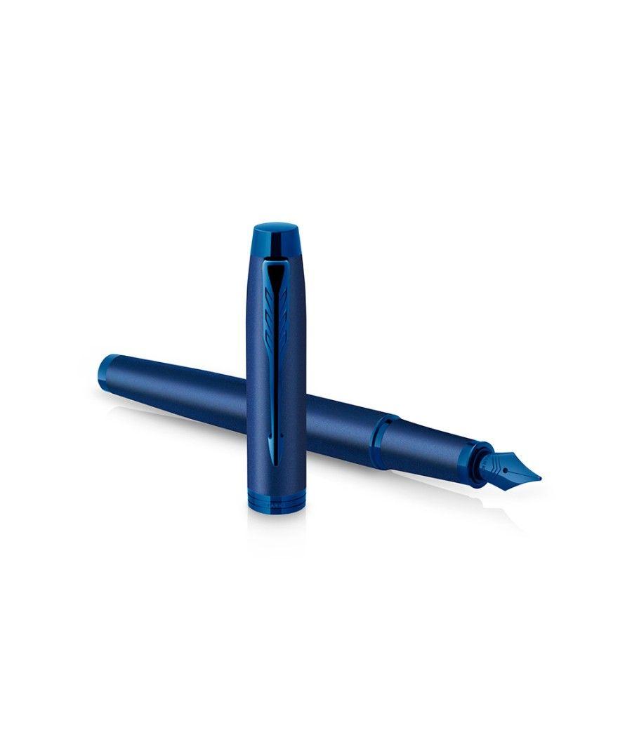 Pluma parker im professionals monochrome blue plumin f en estuche de regalo