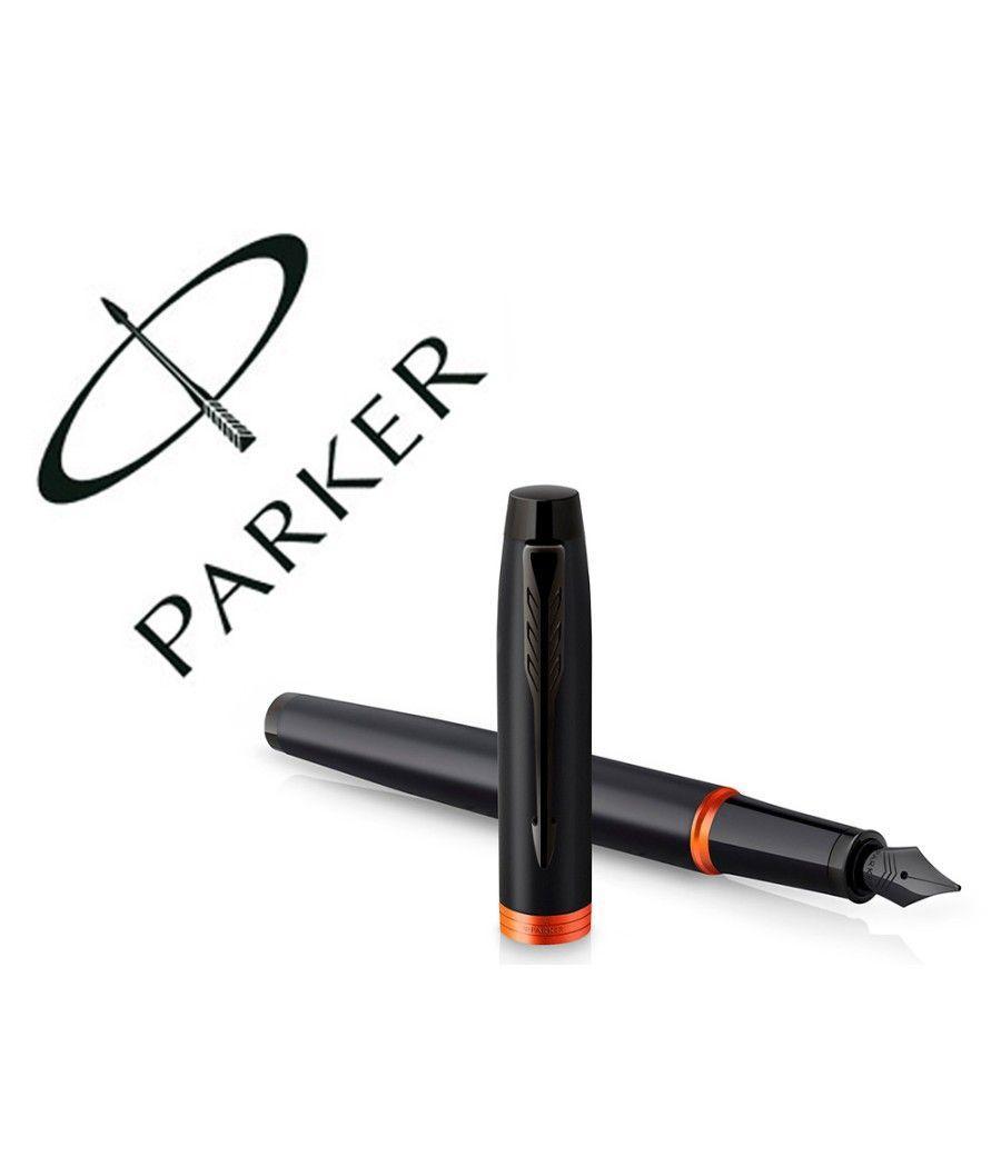 Pluma parker im professionals vibrant orange ring plumin f en estuche de regalo