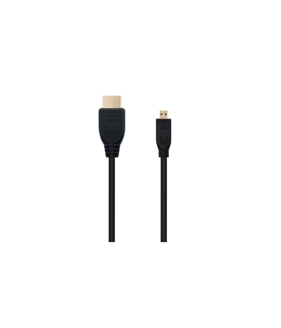 Nanocable CABLE MICRO HDMI V1.4 (ALTA VELOCIDAD / HEC), A/M-D/M, 1.8 M - Imagen 2