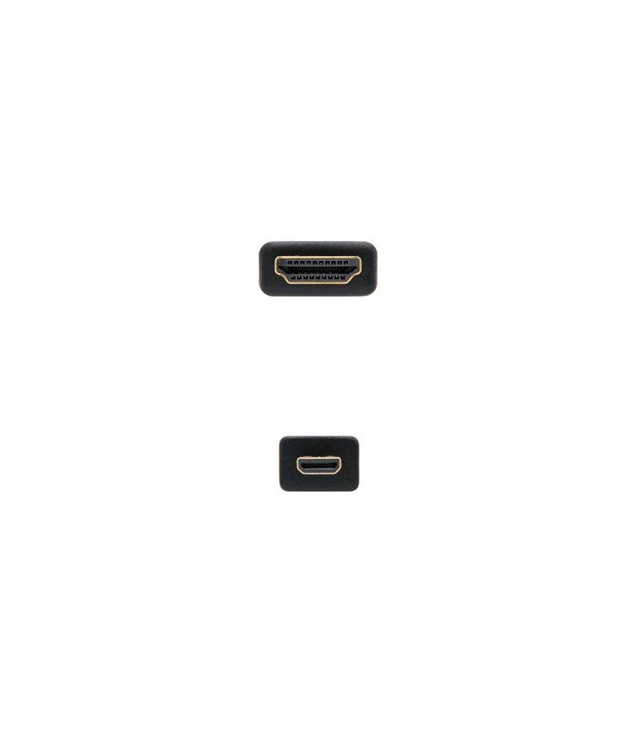 Nanocable CABLE MICRO HDMI V1.4 (ALTA VELOCIDAD / HEC), A/M-D/M, 1.8 M - Imagen 3