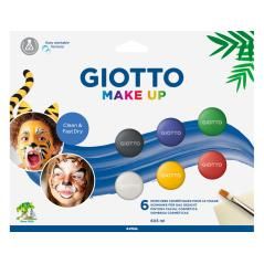 Set giotto make up pintura facial 6 botes 5 ml colores clasicos