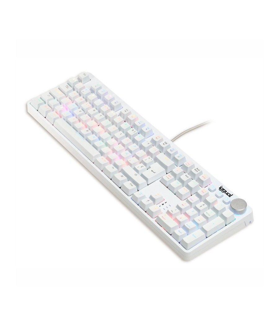 Iggual teclado gaming mecánico pearl rgb blanco