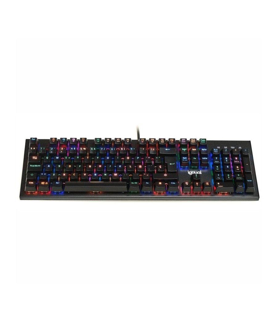 Iggual teclado gaming mecánico obsidian rgb negro