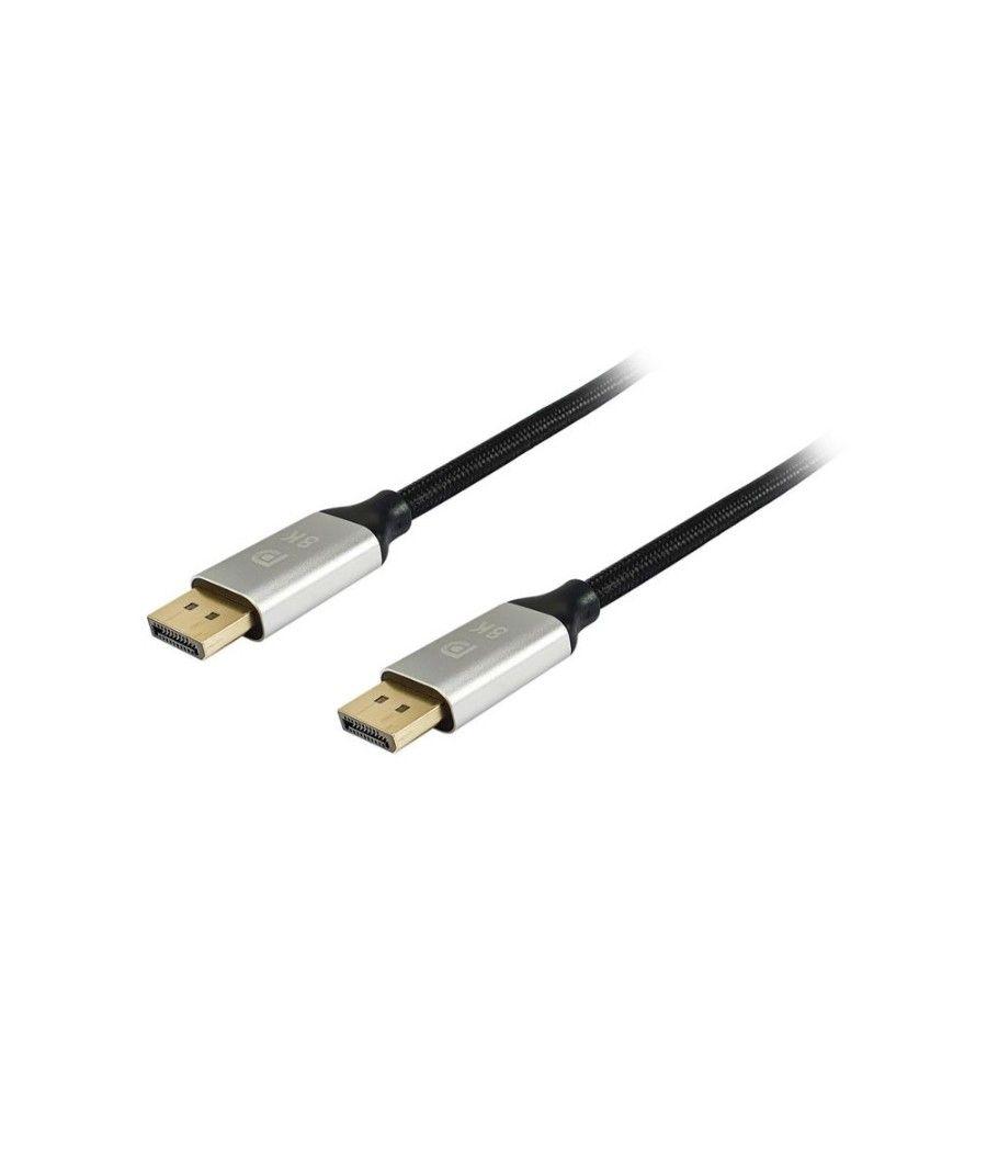 Cable displayport a displayport premium 1.4 8k/60hz 1m malla algodón trenzado y conector aluminio equip 119261