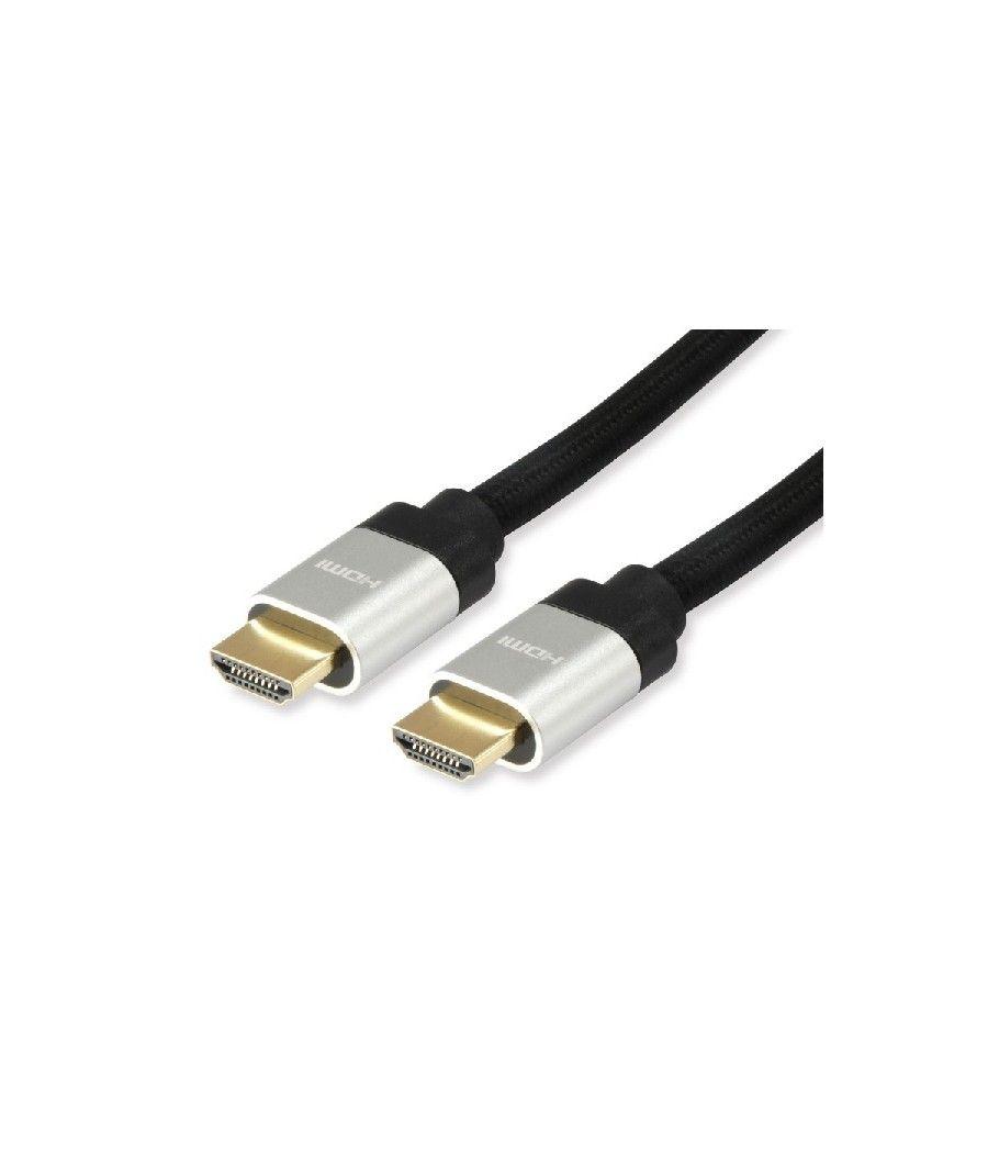 Cable hdmi equip hdmi 2.1 10m high speed 48gbps 8k/60hz 4k/120hz mallado 119385