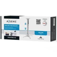 Soporte de techo para proyector aisens cp04tsre-133/ inclinable-extensible-giratorio/ hasta 13.5kg
