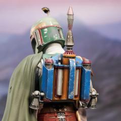 Figura diamond select toys star wars milestones return of the jedi boba fett escala 1 - 6 edicion limitada