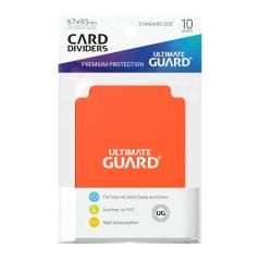 Tarjetas separadoras para cartas ultimate guard tamaño estándar gasolina naranja (10)