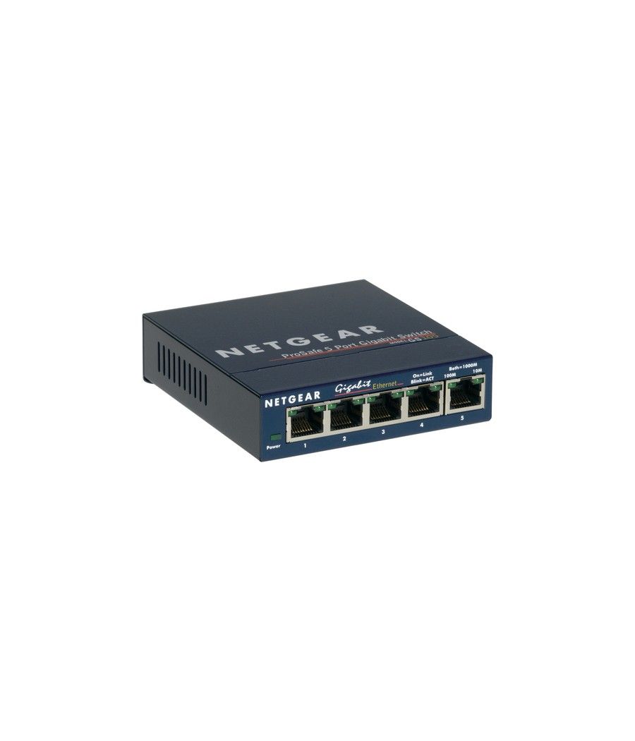 Netgear GS105 No administrado Gigabit Ethernet (10/100/1000) Azul - Imagen 1