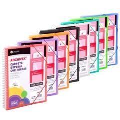 Carchivo archivex-star canguro personalizable a4 con 20 fundas pp espiral colores surtidos -12un-