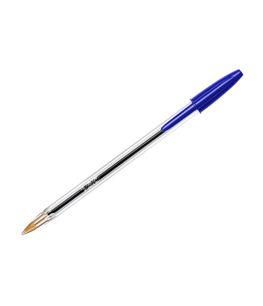 Bolígrafo bic cristal azul blister de 5 unidades